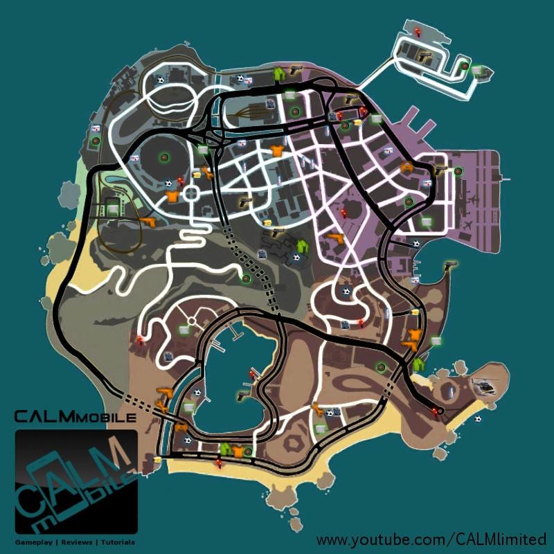 mapa do Rio gangstar