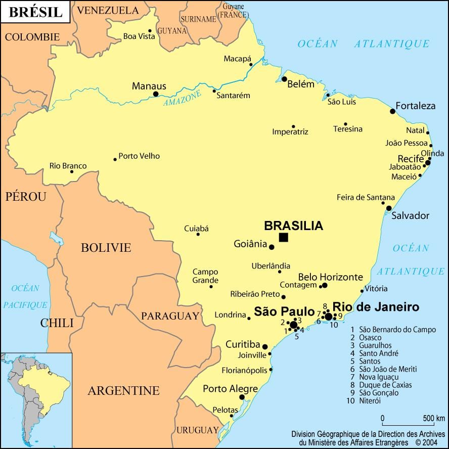 mapa do brasil mostrando Rio de Janeiro