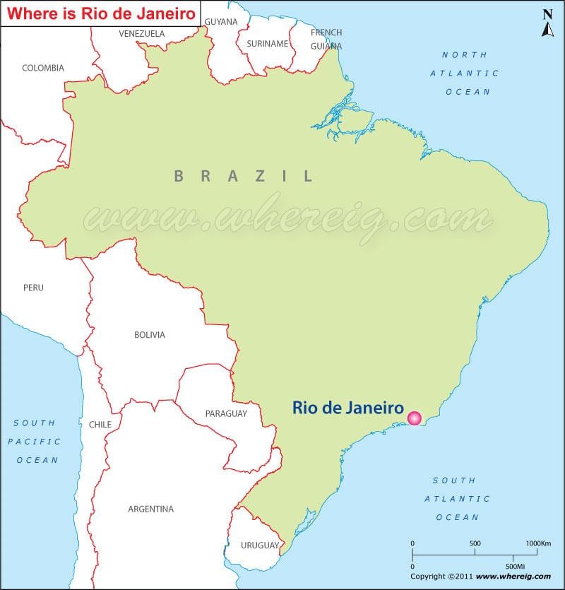 mostrar o Rio de Janeiro num mapa