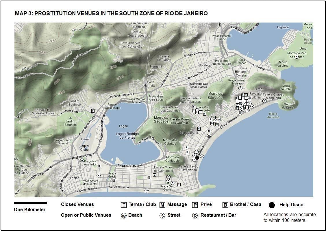 mapa de Rio de Janeiro, distrito da luz vermelha