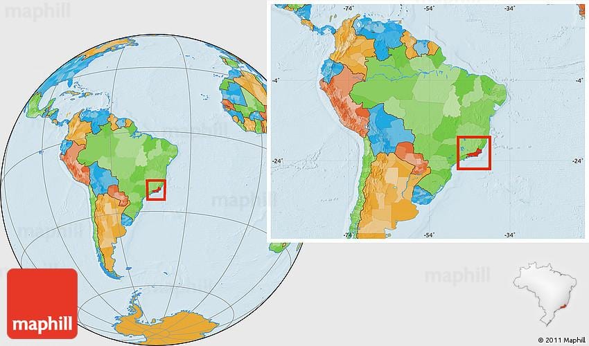 onde é o Rio de Janeiro no mapa