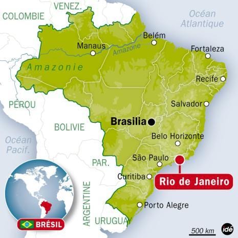 onde o Rio é localizado no mapa