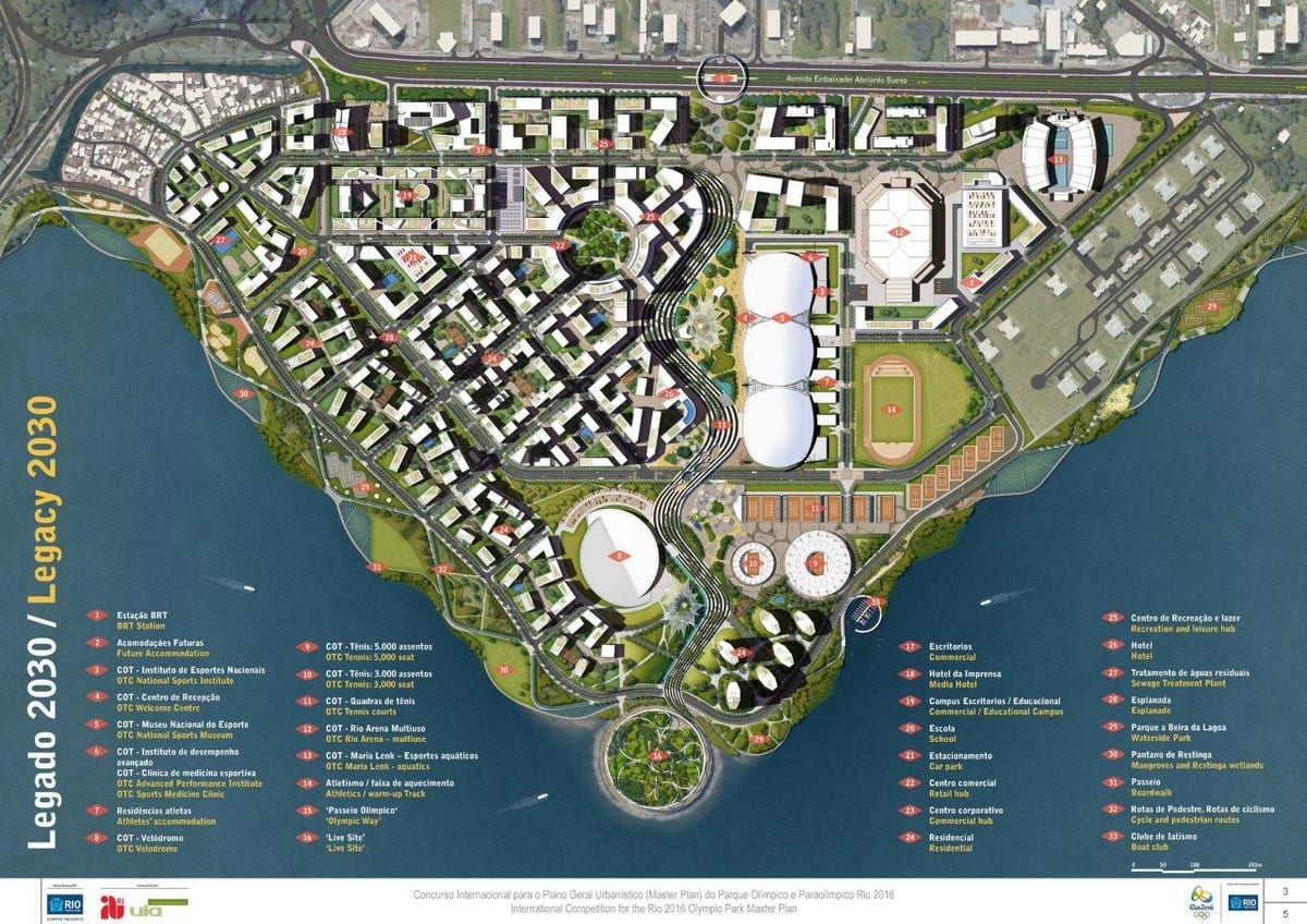 mapa do Rio parque