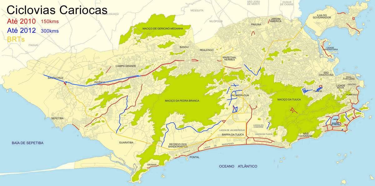 Rio de Janeiro moto mapa