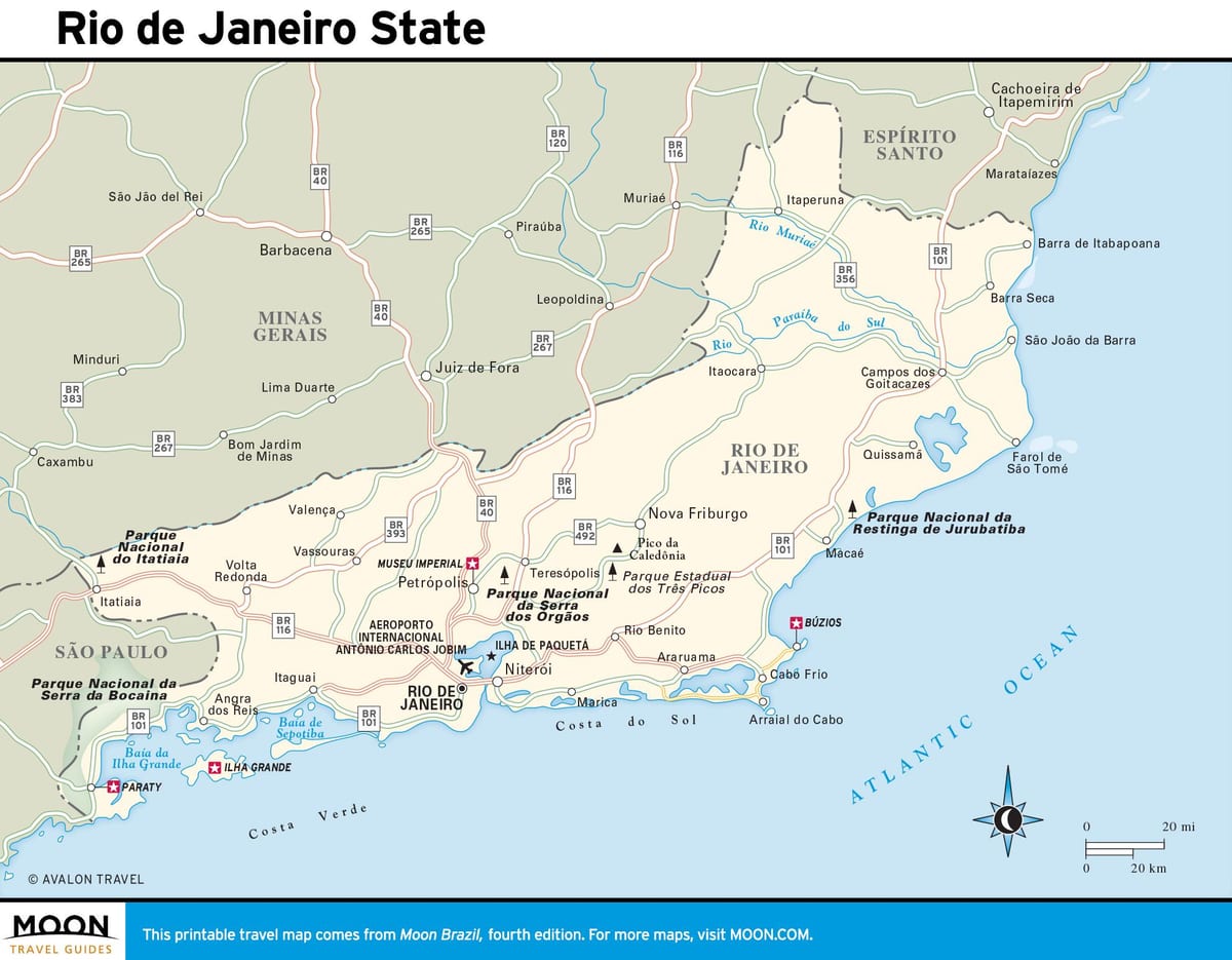 Rio de Janeiro região mapa