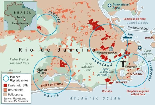 segurança do mapa de Rio de Janeiro