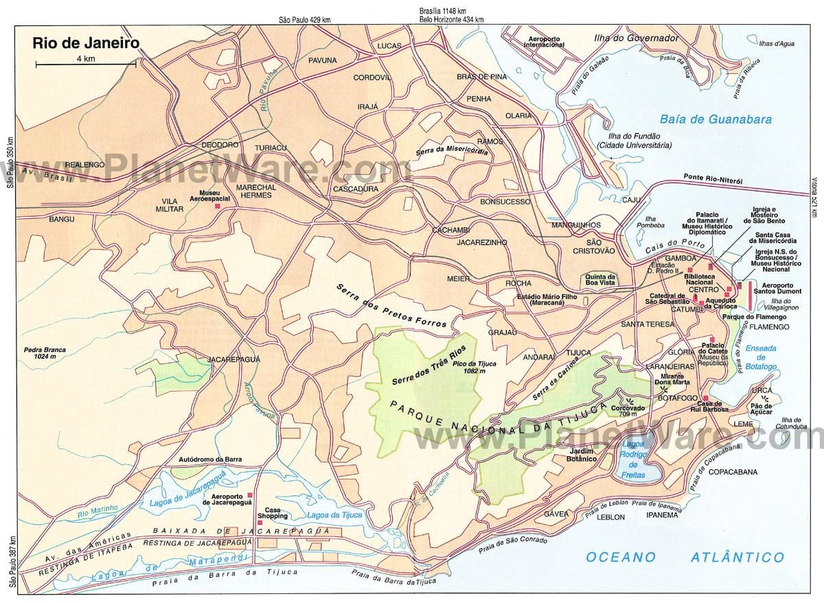 mapa do Rio de Janeiro terminal de cruzeiros