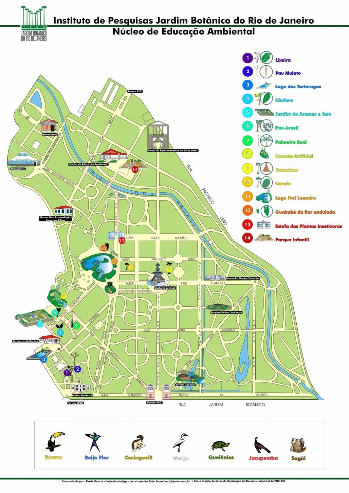 Rio de Janeiro jardim mapa