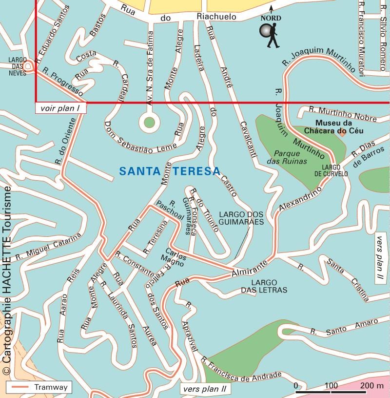 santa teresa Rio de Janeiro-mapa